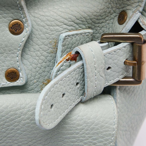 MULBERRY Green Leather Roxanne Satchel - Picture 7 of 8